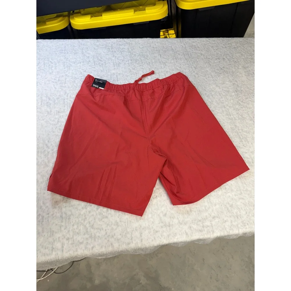 DSG Mens 8 Inch Agility Short Light Red Athletic Fit Moisture Wicking‎ Size S